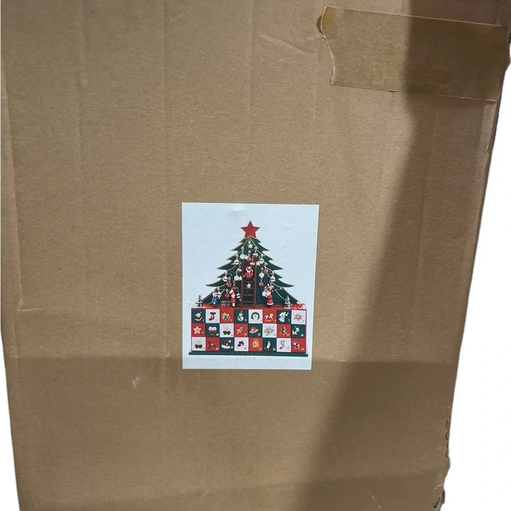 Battery Operated LED Christmas Tree Advent Calendar 13.5 Inch D4035 Kurt S Adler - Picture 9 of 12